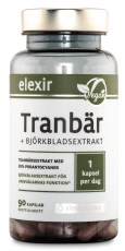 Miniatyrbild Elexir Pharma Tranb�r + Bj�rkbladsextrakt, 90 kaps