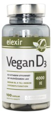 Miniatyrbild Elexir Pharma D3-Vitamin Vegan 4000IE, 100 kaps