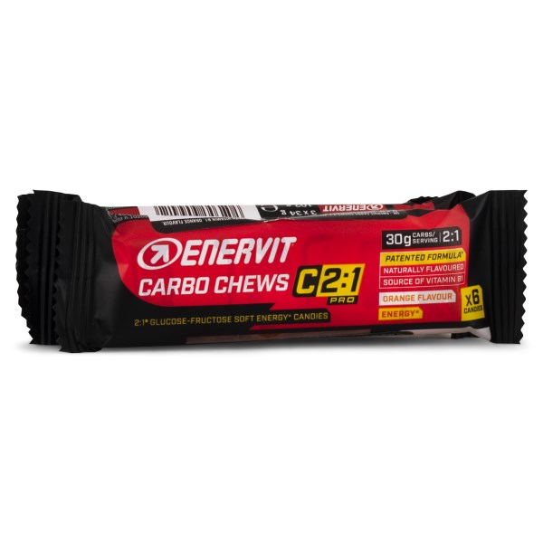 Enervit Carbo Chews C2:1, Orange, 3 x 34 g