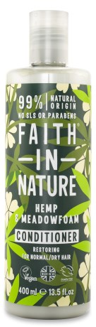 Miniatyrbild Faith in Nature Hemp & Meadowfoam Conditioner, 250 ml