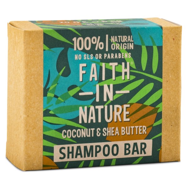Faith in Nature Shampoo Bar 1 st Kokosnöt & Sheasmör