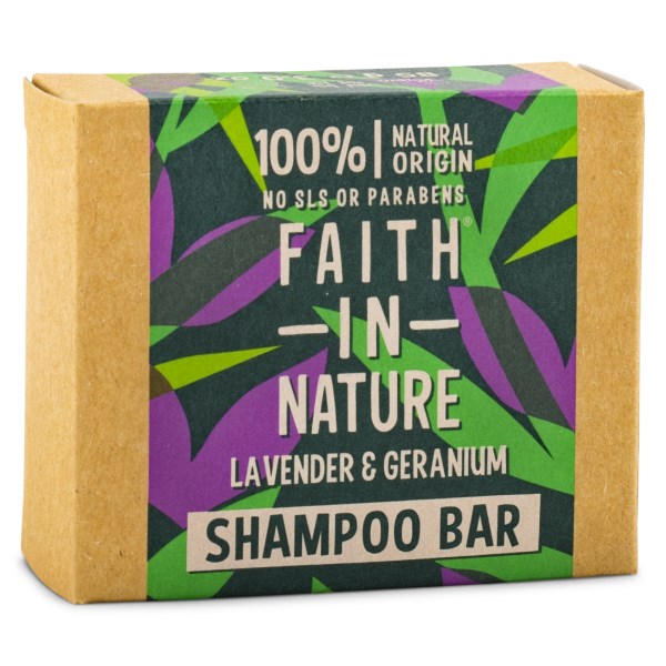 Faith in Nature Shampoo Bar 1 st Lavendel & Geranium