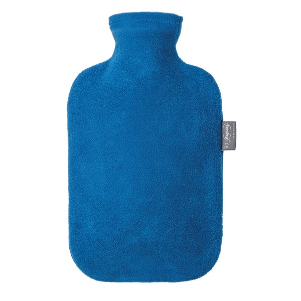 Fashy Värmeflaska Fleece, Blå