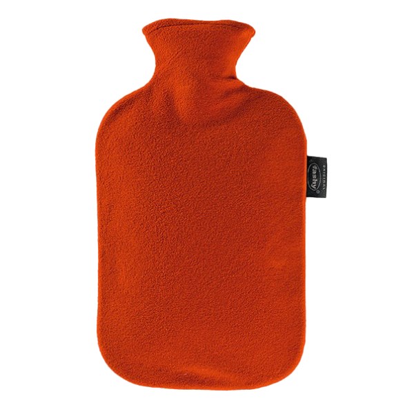 Fashy Värmeflaska Fleece, Röd