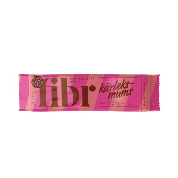 Fibr Bars, Kärleksmums, 40 g