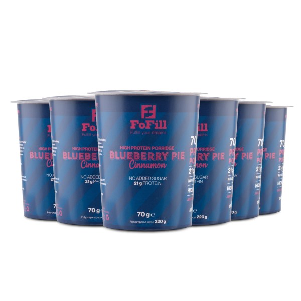 FoFill Meal Proteingröt, Blueberry, 6-pack