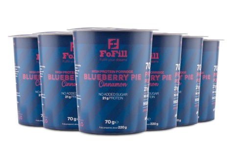 Miniatyrbild FoFill Meal Proteingr�t, Blueberry, 70 g