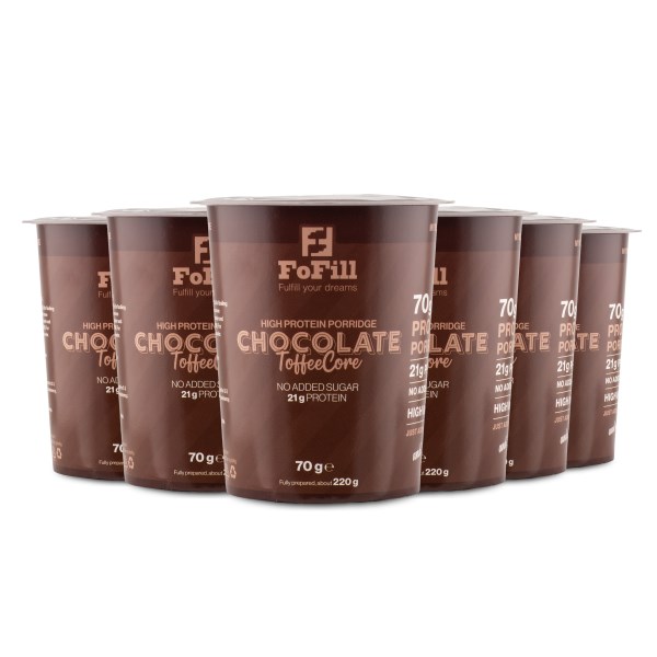 FoFill Meal Proteingröt, Chocolate Toffee, 6-pack