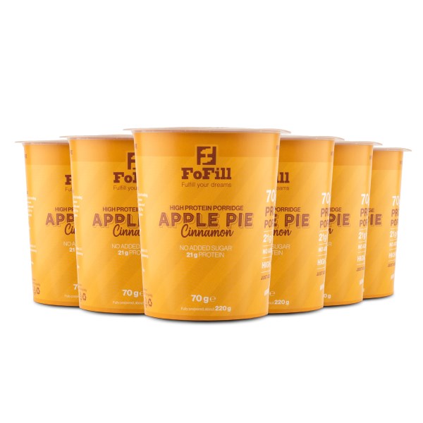 FoFill Meal Proteingröt, Apple & Cinnamon, 6-pack
