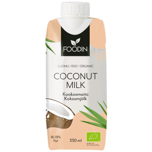 Foodin Coconut Milk Organic, 330 ml
