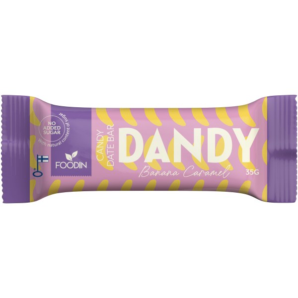 Foodin Dandy Candy Date Bar, Banana Caramel, 35 g