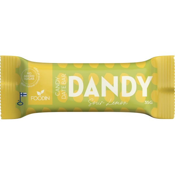 Foodin Dandy Candy Date Bar, Sour Lemon, 35 g