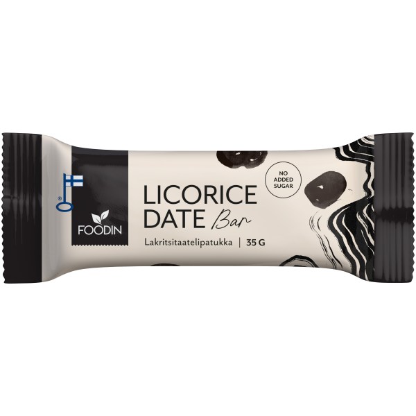 Foodin Licorice Date Bar, Orginal, 35 g