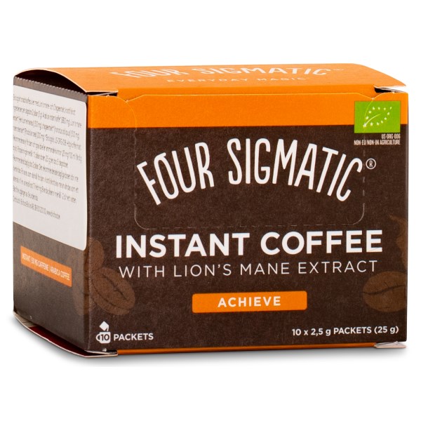 Four Sigmatic Kaffe Instant, 10-pack, Lions Mane & Chaga