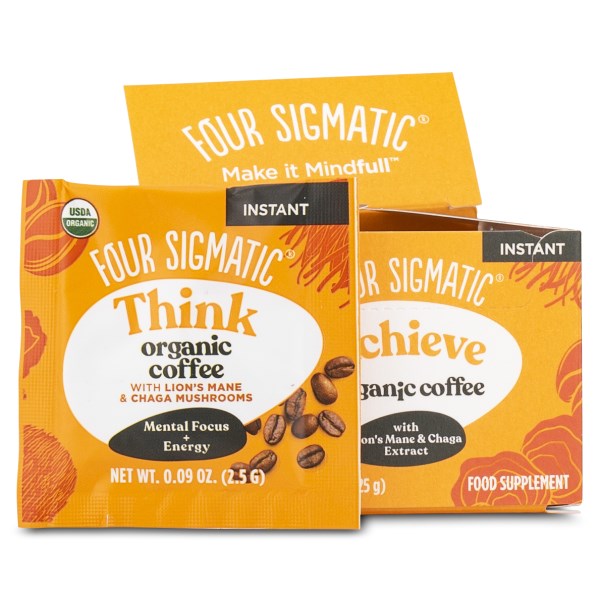 Four Sigmatic Kaffe Instant, 10-pack, Lions Mane & Chaga