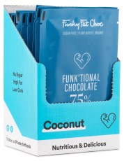 Miniatyrbild Funky Fat Foods Choklad, Kokos, 10-pack