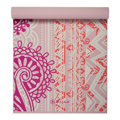 Miniatyrbild GAIAM Printed Yoga Mat 4 mm, 1 st, Bohemian Rose