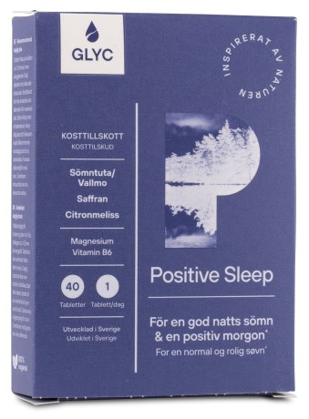 Miniatyrbild Glyc Positive Sleep, 40 tabl