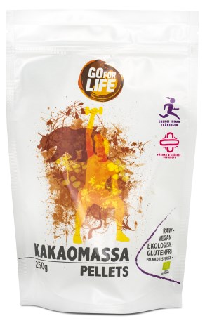 Miniatyrbild Go for Life Kakaomassa Pellets RAW EKO, 250 g