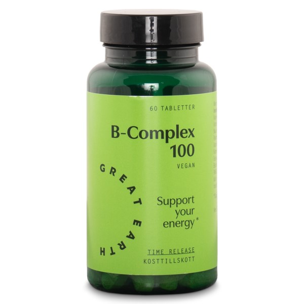 Great Earth B-Complex 100 mg, 60 tabl