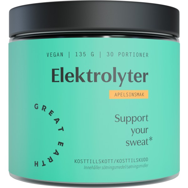 Great Earth Elektrolyter, Apelsin, 150 g