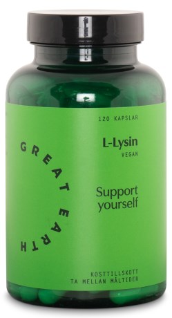 Miniatyrbild Great Earth L-Lysin, 120 kaps