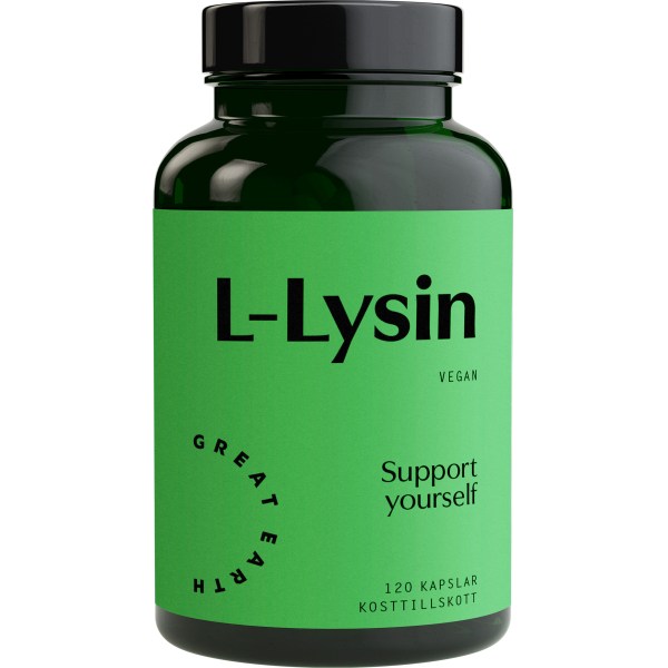 Great Earth L-Lysin, 120 kaps