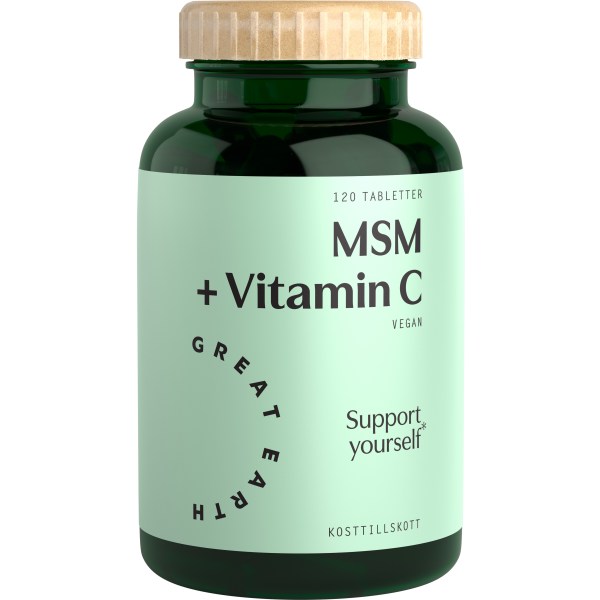 Great Earth MSM + Vitamin C, 120 tabl