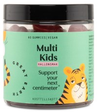 Miniatyrbild Great Earth Multi Kids, Hallon, 60 Gummies