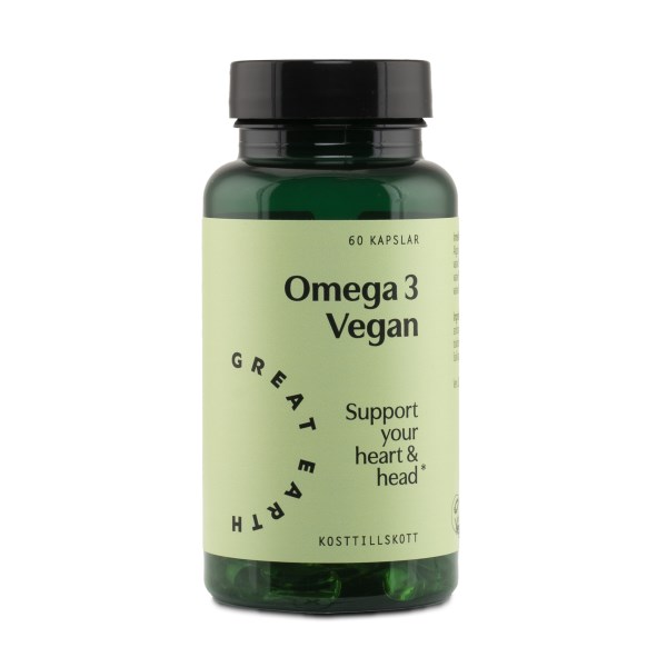 Great Earth Omega 3 Vegan, 60 kaps