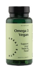 Miniatyrbild Great Earth Omega 3 Vegan, 60 kaps