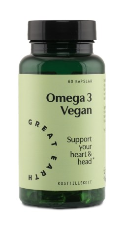 Miniatyrbild Great Earth Omega 3 Vegan, 60 kaps