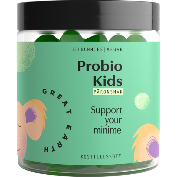 Great Earth Probio Kids, Päron, 60 Gummies