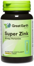 Miniatyrbild Great Earth Super Zinc 25 mg, 100 tabl