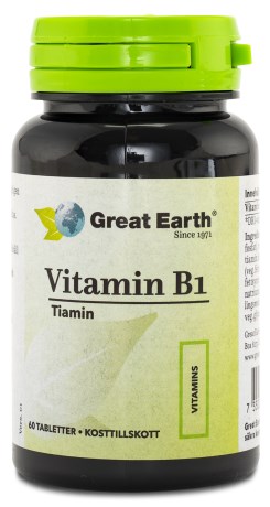 Miniatyrbild Great Earth Vitamin B1, 60 tabl