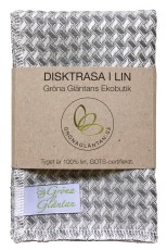 Miniatyrbild Gr�na Gl�ntan Disktrasa i Lin GOTS cert, 1 st, Gr�