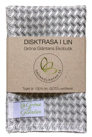 Miniatyrbild Gr�na Gl�ntan Disktrasa i Lin GOTS cert, 1 st, Gr�