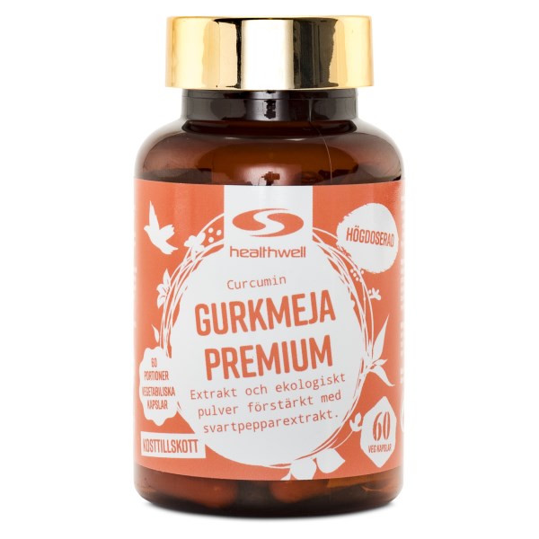 Healthwell Gurkmeja Premium 60 kaps