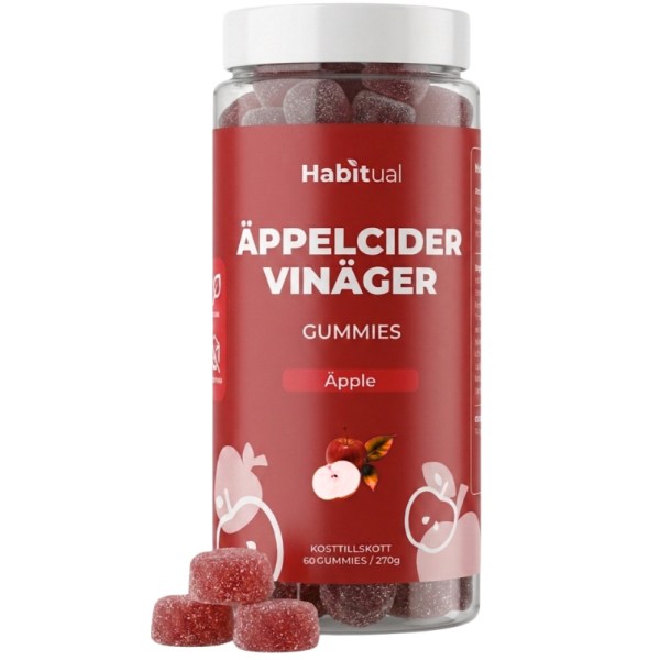 Habitual Äppelcidervinäger Gummies, Äpple, 60 Gummies