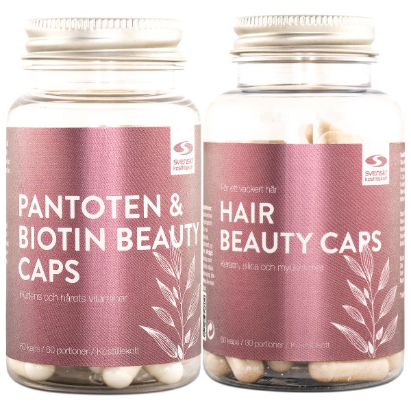 Hair Beauty Caps + Pantoten & Biotin, Paket