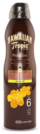 Miniatyrbild Hawaiian Tropic Dry Oil Argan Continuous Spray SPF 6, 177 ml