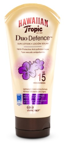 Miniatyrbild Hawaiian Tropic DuoDefence Sun Lotion SPF 15, 180 ml