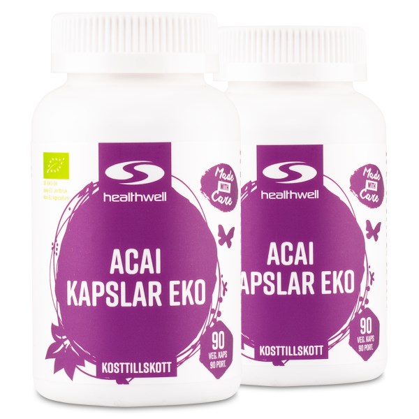 Healthwell Acaikapslar EKO, 180 kaps