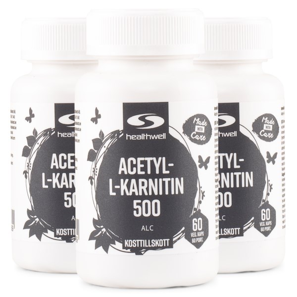 Healthwell Acetyl-L-karnitin, 180 kaps