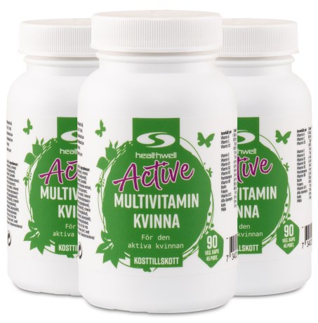 Miniatyrbild Healthwell Active Multivitamin Kvinna, 270 kaps