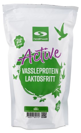 Miniatyrbild Healthwell Active Vassleprotein Laktosfritt, Choklad, 500 g