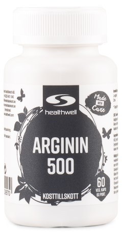 Miniatyrbild Healthwell Arginin 500, 60 kaps