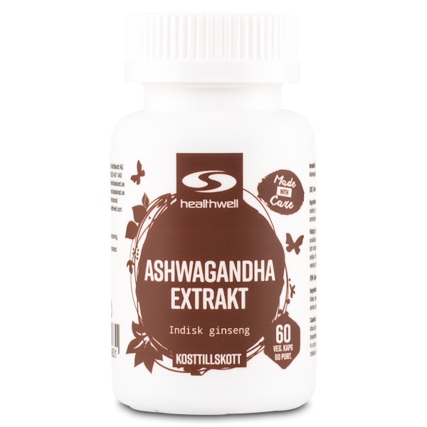 Healthwell Ashwagandha Extrakt, 60 kaps