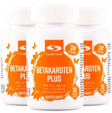 Miniatyrbild Healthwell Betakaroten Plus, 90 kaps