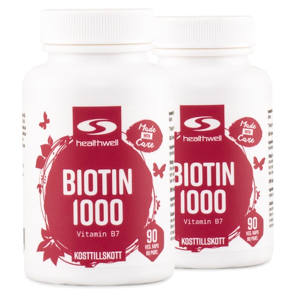Healthwell Biotin 1000, 180 kaps